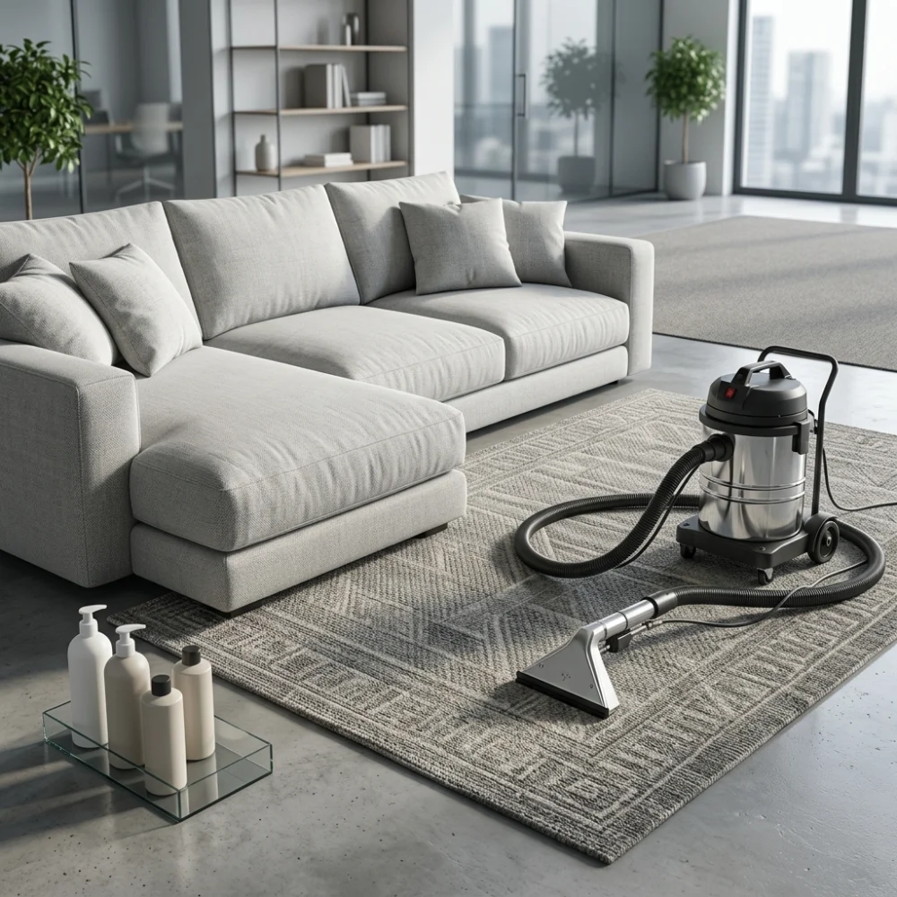 Pulizia di divani, tappeti e moquette